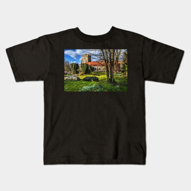 The Churchyard At Cookham Kids T-Shirt by IanWL